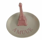 Eiffel Tower Amour Cosa Le Casa Bella Ceramic Pink Jewelry Trinket Holder New. Price: $12.00.