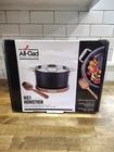 6 Qt All-clad NS1 Nonstick Dutch Oven With Acacia Wood Trivet And Spoon New. Price: $119.00.