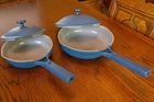 "our Place" 10.5" And 8.5" Ceramic Non-stick Skillet W/lids. Both In Great Shape Used. Price: $80.00.