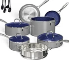 Deluxe Duxano 14-PIECE Healthy Pots & Pans Set Anti-scratch Coating Non-stick New. Price: $170.00.