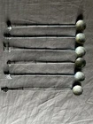 Set Of 6 Sterling Silver .950 Japanese Stirring Sticks Antique Collectables Used. Price: $155.99.