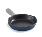 Zakarian By Dash 6" Cast-iron Skillet W/ Silicone Handle Blue New. Price: $22.99.