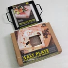 Charcoal Companion Himalayan Pink Salt Plate + Holder CC6058, 8" X 1.5" New. Price: $67.50.