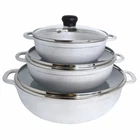 Imusa 3 Piece Caldero Set 1.5 2.5 5.2 Quart Cookware Durable Cast Aluminum New. Price: $84.61.
