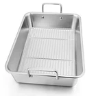 14 Inch Roasting With Rack, Leonyo Large Turkey Pan, Stainless S... New. Price: $51.03.