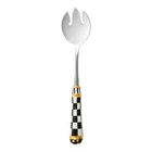 Mackenzie-childs Courtly Check Casserole Steel Fork Porcelain Handlemade New Box. Price: $64.50.