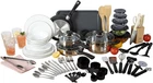 Gibson Home 74 Piece Kitchen In Box Pots And Pans Cookware Plates Bowls New. Price: $217.56.