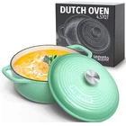 Segretto Cookware Enameled Cast Iron Dutch Oven With Handle, 4.57 Quarts, Ver... New. Price: $64.27.