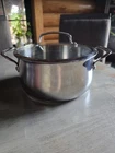 Cuisinart Qt Stainless Steel Stock Pot Model #444-22 With Glass Lid Pan Euc Used. Price: $15.00.