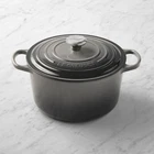 Creuset Signature Deep Round Dutch Oven Enameled Cast Iron 6.5-QT, Oyster New. Price: $179.00.