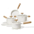 Carote 11PC Ceramic Nonstick Cookware Set Cream New. Price: $36.99.