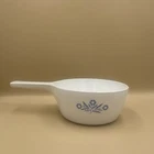 Vtg Blue Cornflower Handle Saucepan P-82-B 1-1/2 Pt Usa Used. Price: $11.00.