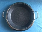 Pre-owned Curtis Stone 14 Round Stainless Steel Non-stick Paella Induction Pan Used. Price: $20.00.
