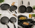 Circulon Espree 8 & 10 Nonstick Fry Pan Skillet Set Hard Anodized New. Price: $44.99.