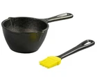 Lodge Cast Iron Melting Pot And Silicone Brush New. Price: $28.90.
