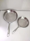 Legend Stainless Steel 10" And 8" Skillet Frying Pans Cookwear, 5 Ply Used. Price: $75.00.