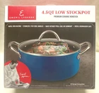 Nib Emeril Lagasse 4.5 Qt Premium Ceramic Nonstick Blue Low Stock Pot New. Price: $17.99.
