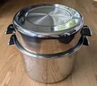 Vtg Vollrath 7 Quart 304-S Tri-ply Stainless Steel Stock Pot W/ Dome Lid Usa Used. Price: $39.99.