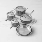 Williams Sonoma Signature Thermo-clad Stainless-steel 10-PIECE Cookware Set New. Price: $699.00.