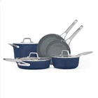 Calphalon Premier Ceramic Nonstick 8-PIECE Cookware Set, Midnight Blue New. Price: $442.91.