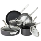 Viking Pots And Pans Set Non Stick, 10 Piece Hard Anodized Kitchen Cookware New. Price: $707.92.