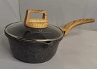 Woodstone Premium Saucepan Casserole Nonstick 7 Inch With Lid Natural Elements Used. Price: $40.00.