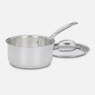 Cuisinart 719-16 Chef's Classic Stainless Saucepan With Cover, 1/2 Quart Sil New. Price: $28.95.