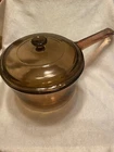 French Vision Corningware Amber V-15-8 Lid P83C 1.5QT Casserole 7" *see Pics Used. Price: $22.99.