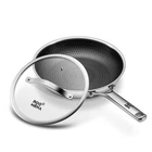 Roomena Non Stick Frying Pans Hybrid Ceramic With RM12INLID, Stainless Steel New. Price: $110.76.