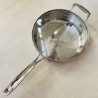 Cuisinart 3.5 QT./3.3L Saut Pan With Cover Stainless Steel Model # M8833-24H Used. Price: $39.99.