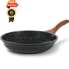 Eslite Life Nonstick Ceramic Frying Pan Skillet, Non-toxic Egg 8", Black New. Price: $34.99.
