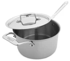 All-clad D55204 Polished Stainless Steel 5-PLY 4-QT Sauce Pan W/lid Brand New. Price: $99.95.