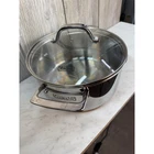 Viking 3-PLY Stainless Steel Qt Casserole Pan Stock Pot Glass Lid 40011-0224 Used. Price: $55.00.