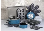 Brooklyn Steel Co. Venus Nonstick Aluminum 16-PC. Navy New. Price: $44.99.