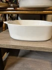 Corningware A-2-B Quart White Square Glass Casserole Oven & Microwave Safe Used. Price: $17.49.