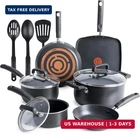 T-fal Signature Nonstick Pots And Pans Set 12 Piece, Oven Broiler Safe 350F, Kit New. Price: $171.80.