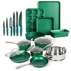 Granitestone Diamond Emerald Nonstick Pots And Pans 21 Pc Kitchen Cook/bakeware New. Price: $139.99.