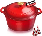 Mueller 6QT Enameled Cast Iron Dutch Oven, Heavy-duty Casserole And Braiser Pan New. Price: $59.99.