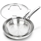 Michelangelo Stainless Steel Frying Pan Set With Lid, 8" 10" Cooking ... New. Price: $68.38.