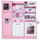 Kitchen For Kids, Wooden Play Set, Realistic Sound, Pots And Pan New. Price: $223.99.