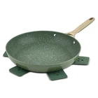 Thyme & Table Supreme 12" Fry Pan Non-stick Olive New. Price: $55.85.