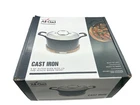 6 Qt All-clad Cast Iron Enameled Dutch Oven With Acacia Wood Trivet Box Damage New. Price: $119.99.