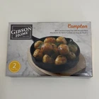 New-gibson Home 5.5" Round Cast Iron Frying Pan Skillet W/wooden Base Campton. Price: $9.49.