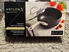 Anolon X 2.5QT Covered Saucier Sauce Pan Black Ultra-durable Nonstick W/ Lid New. Price: $69.99.
