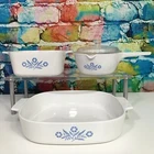 Corning Ware Blue Cornflower Dish A-10-B, 1/2-B, P-89-B W/ Glass Lid Vintage Used. Price: $42.99.