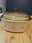 Corning Ware Pyrex Forever Yours Hearts A5B Ivory 5L Casserole Baking Dish/lid Used. Price: $39.00.