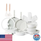 Sensarte 24PC Nonstick Cookware Set, Detachable Handle, Induction, Oven Safe (wh New. Price: $204.13.