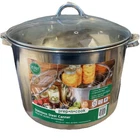 Mcsunley Water Bath Canner With Glass Lid Induction Capable 21.5QT Stainless New. Price: $79.99.
