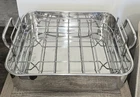 Martha Stewart Stainless Steel Rectangular Roaster Rack 17.5" X 12.3" See Desc Used. Price: $80.00.