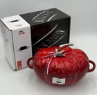 Staub Cast Iron 3QT Cocotte Tomate - Cherry 25CM 2,9L Used. Price: $293.00.
